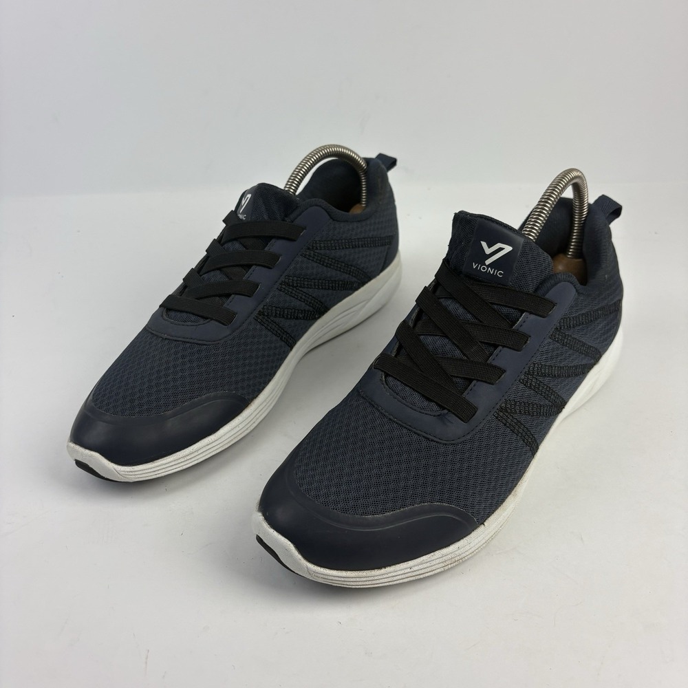 Vionic Shay Mesh Slip On Sneakers Navy Blue Women's Size 11Orthotic Arch Support